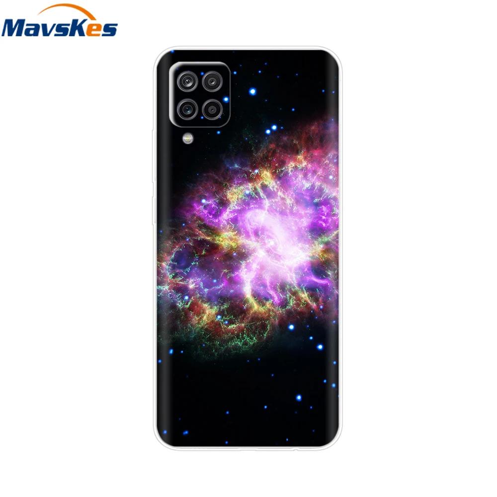 Phone Case For Samsung Galaxy A12 Case SamsungA12 Silicone Clear TPU Painted Soft Cover For Samsung A12 A 12 Bumper Fundas Etui