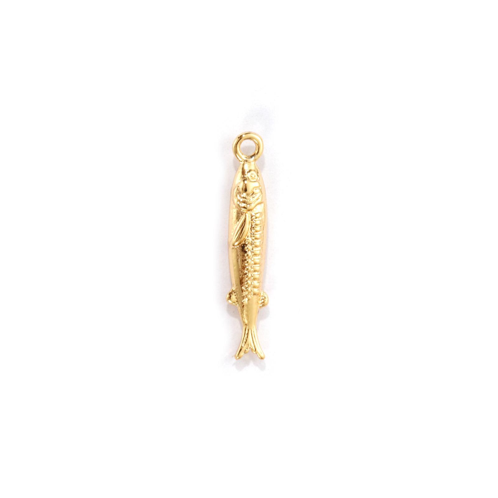 

2 PCs Brass Ocean 3D Fish Animal Charms Pendants For DIY Necklace Bracelet Jewelry Making Findings Accessories