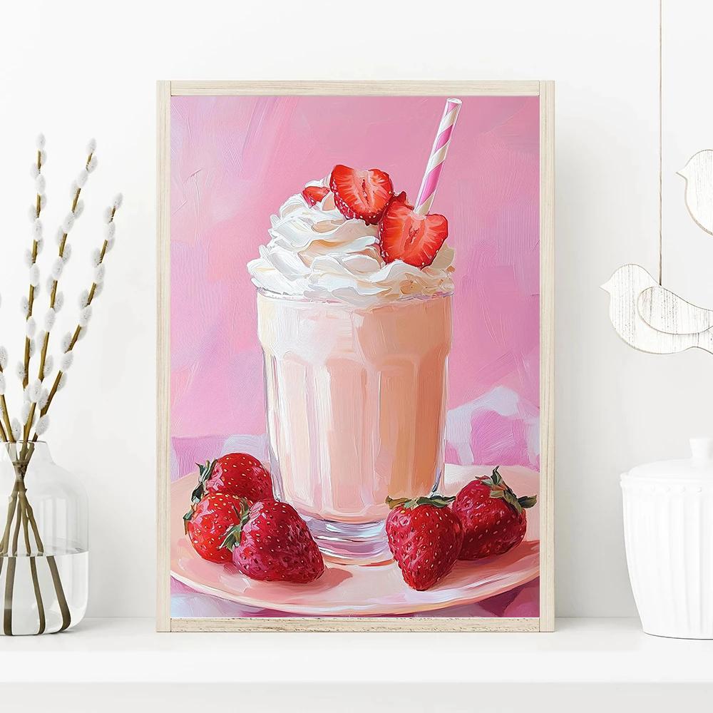Beautiful And Sweet Creative Candy Dessert Art Design Poster Canvas Print Living Room Bedroom Kitchen Dining Room Wall Decor