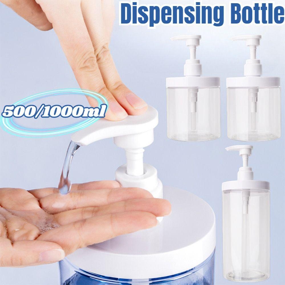 Portable Pump Bottle Dispenser PET Shower Soap Dispenser Durable Press Bottle Shampoo