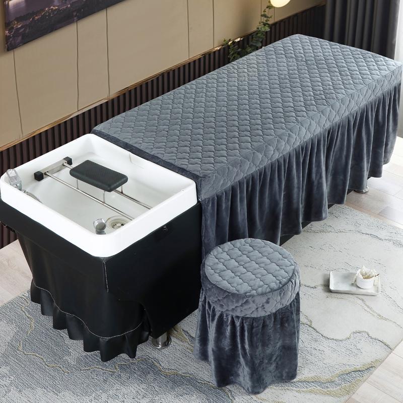 Beauty Salon Bed Skirt Hair-washing Bed Cover Massage Table Bed Cover Sheet Bedskirt SPA Treatment Table Cover