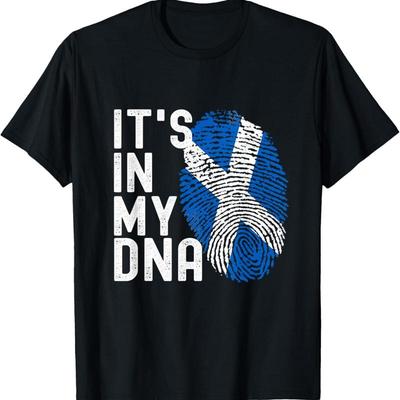 It'S In My Dna Scotland Flag Scottish T Shirt