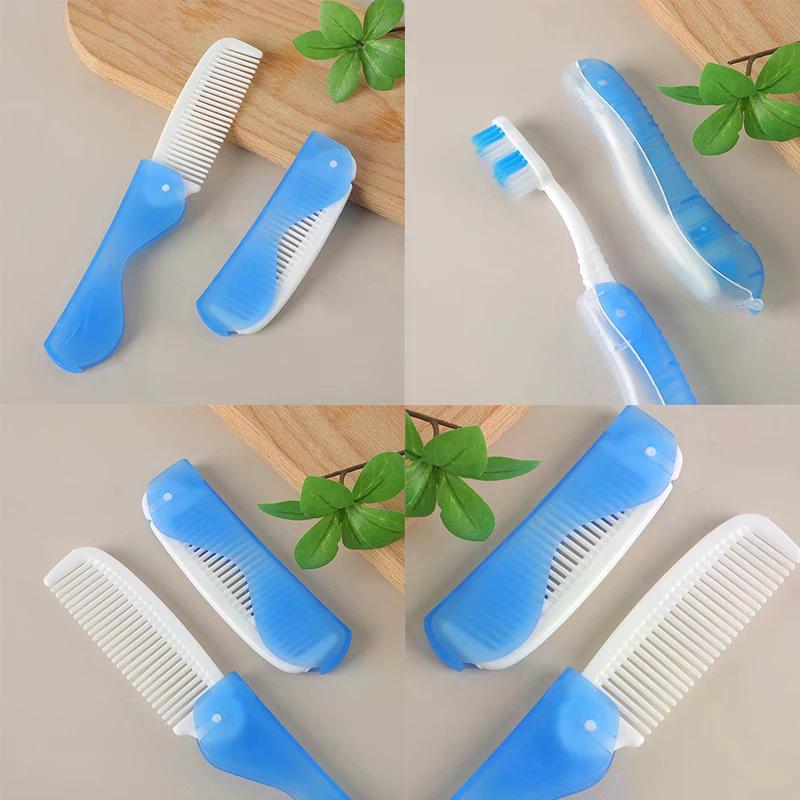 Hygiene Oral Portable Disposable Foldable Travel Camping Toothbrush Comb Hiking Tooth Brush Tooth Cleaning Tools