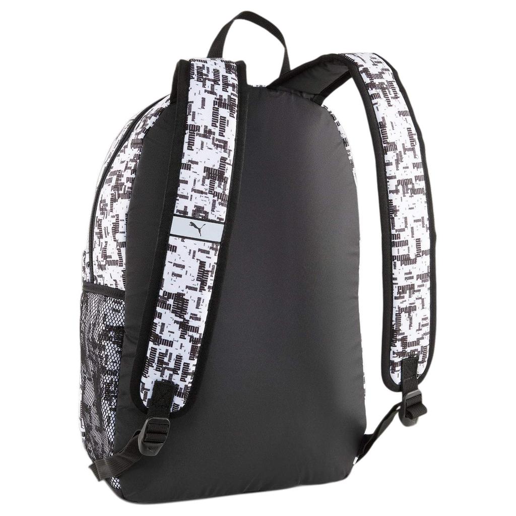 New PUMA Polyester Backpack Regular Unisex Black White 079948-12