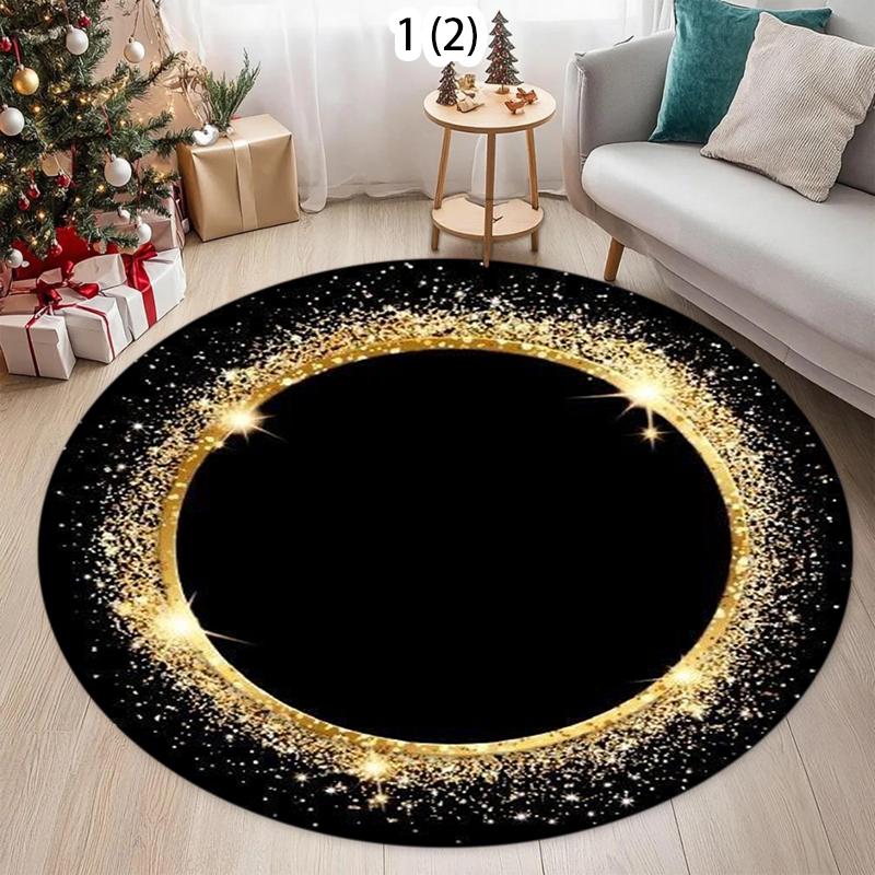 Flame Aperture Circular Carpet Simple and Personalized Home Decoration Floor Mat Living Room Bedroom Entrance Non Slip Door Mat