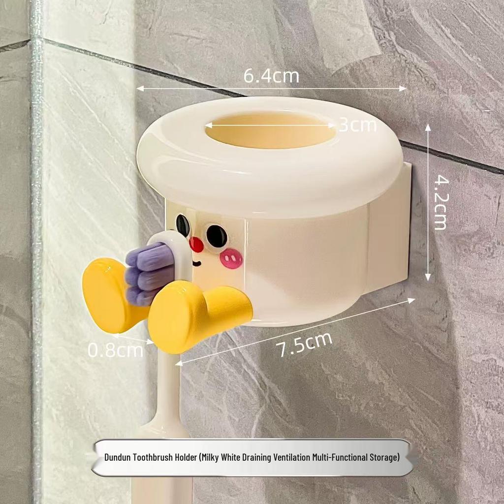 Magnetic Toothbrush Holder & Inverted Draining Cup Set