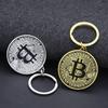 1 stk Bitcoin Minne Samlermynt nøkkelring Bitcoin Nøkkelring Kobberbelagt Legering Bitcoin Nøkkelring Vennegaver