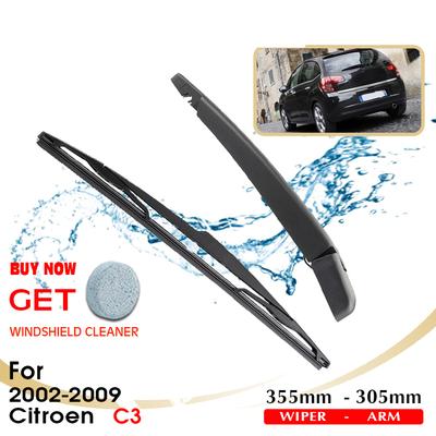 Car Rear Windshield Wiper Arm Blade Brushes For Citroen C3 355MM Windscreen Auto Styling 2002-2009