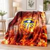 Leeds United Fußball Bedruckte Flanelldecke Warmer Komfort Bettüberwurf Für Innenbereich Heimdekoration