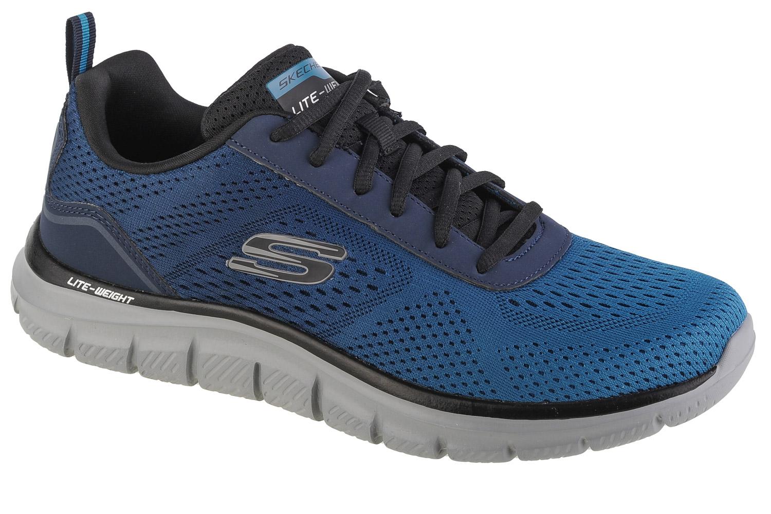 Skechers Track - Ripkent, Marineblaue Trainingsschuhe für Herren 42 dunkelblau