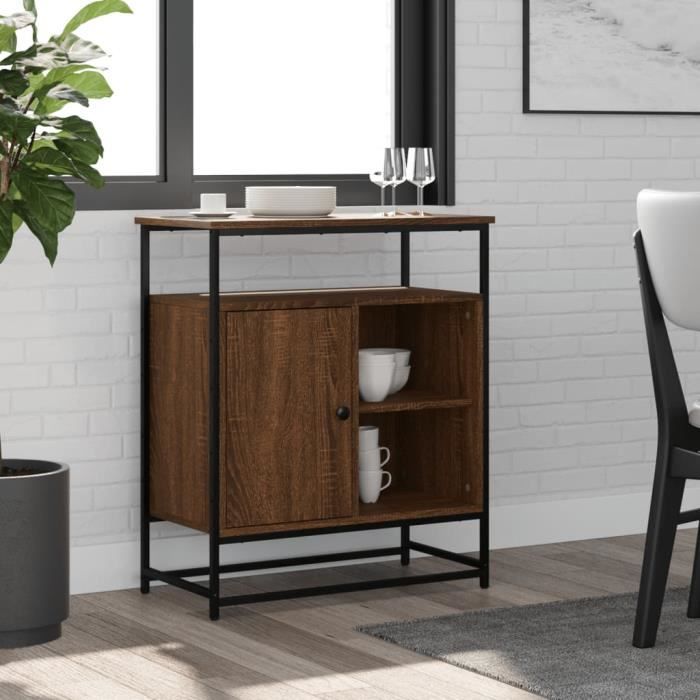 VidaXL Buffet Brown Oak 69x35x80 Cm Engineered Wood 835548