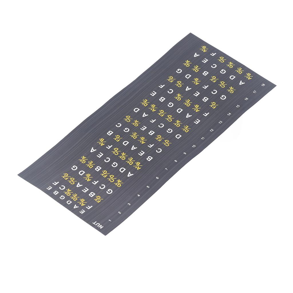 Guitar Fretboard Note Map Decals Stickers Acoustic Electric Guitar Chords Scales