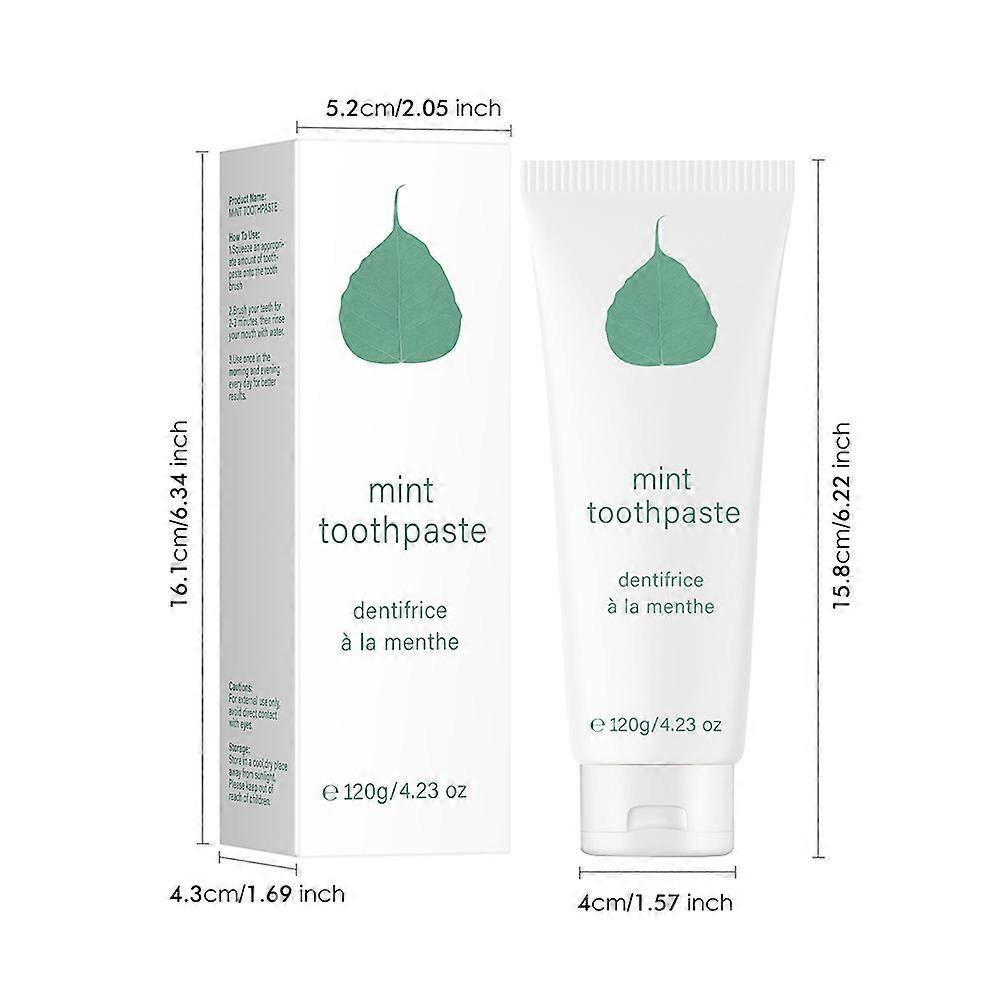 Organic Mint Toothpaste for Sensitive Teeth - Whitening, All-Natural, Fluoride-Free, Gentle Oral Care