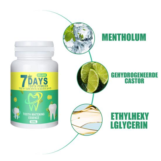 50 ml Zahnpulver zum Aufhellen, Entfernen von Rauchflecken, Entfernen von Kaffeeflecken, Teeflecken, Reduzieren von Plaque, Zahnpflege 