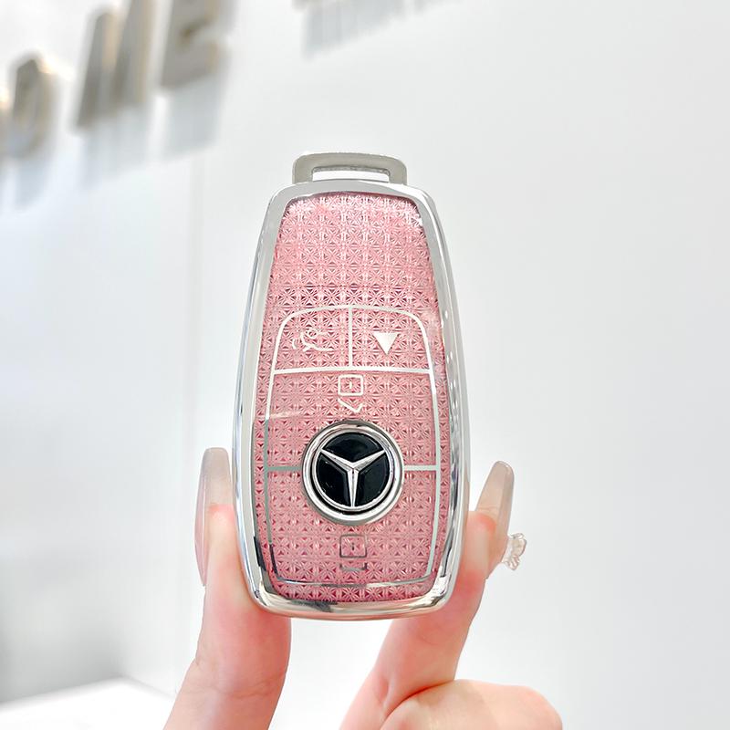 Mercedes-Benz Schlüsselabdeckung für E300L, C260L, 180L, A200L, C200L, GLC260, GLA200 (Für Frauen)