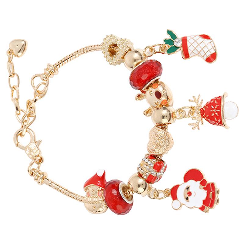 Christmas Style Creative Bracelet Alloy Elegant DIY Fashionable Bracelets for Women Girl Type1