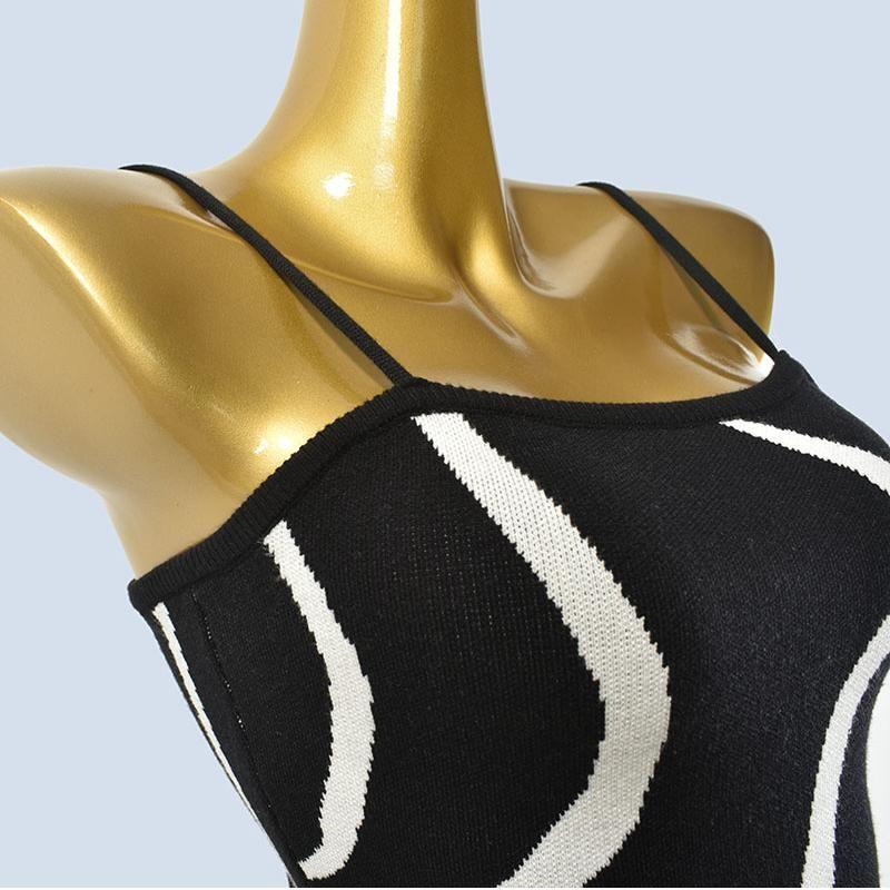 Fancy Fashion Spring & Fall Winter Silm Sheath Mid-Length Sling Dress One-Step Skirt Female Knitting Inner Wear Outer Wear