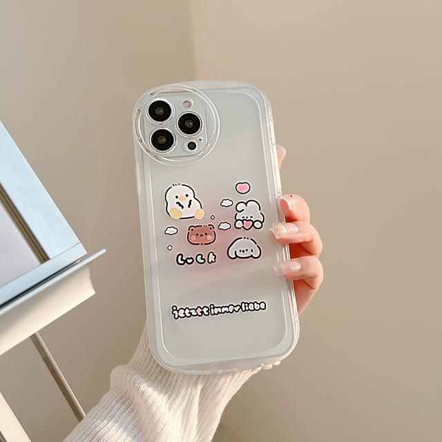 

Прозорий милий мультяшний чохол для телефону для Iphone 13 Pro Чохол для Iphone 11 12 13 Pro Max 7 8 Plus X Xs Max Xr протиударний чохол For iPhone XR
