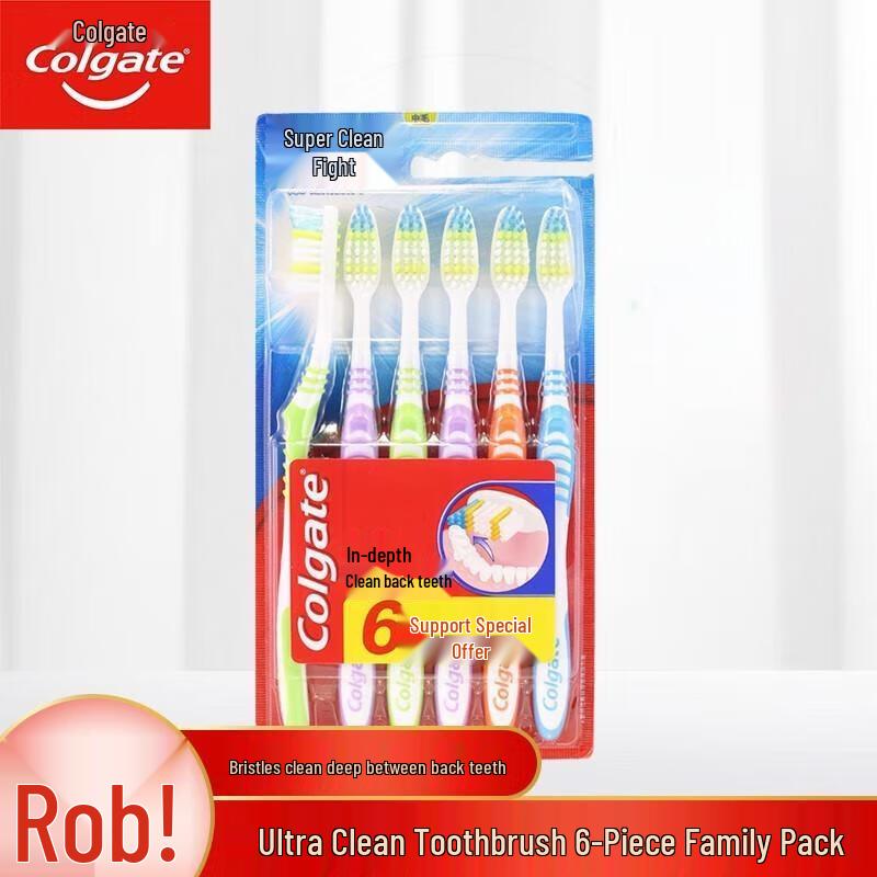 

Colgate Ultra Clean Soft Bristle Toothbrush, 18-Count