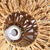 Pendant Lamp Shade Paper Rope Rattan Woven Wicker Lampshade for Kitchen Island, Bedroom, Restaurant,