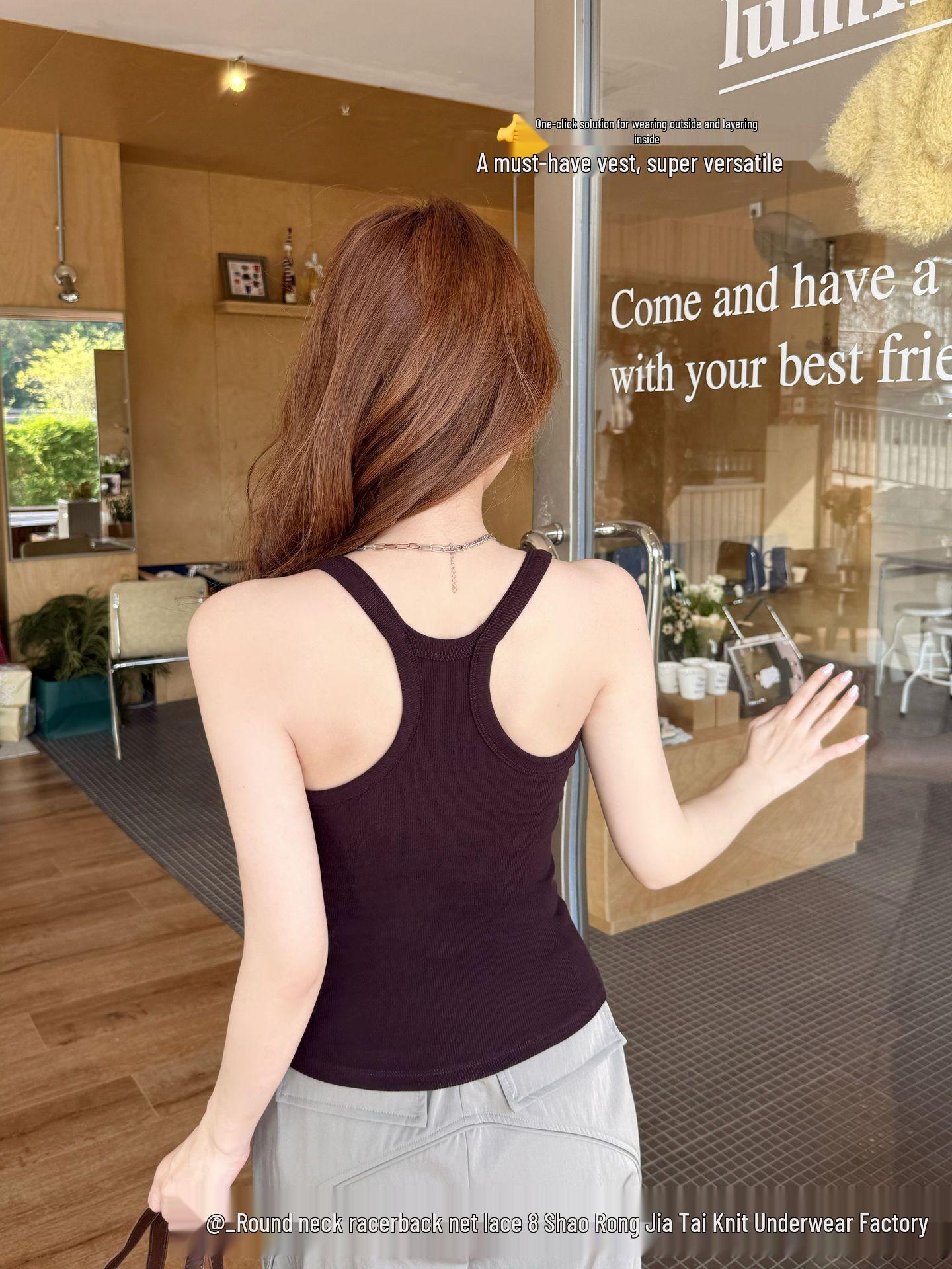 

Women s Sleeveless Backless Tank Top and Slim Fit Shorts Set – Elegant & Sexy Inner/Outer Wear One Size Fits 80-120 Jin сливовий/фіолетовий