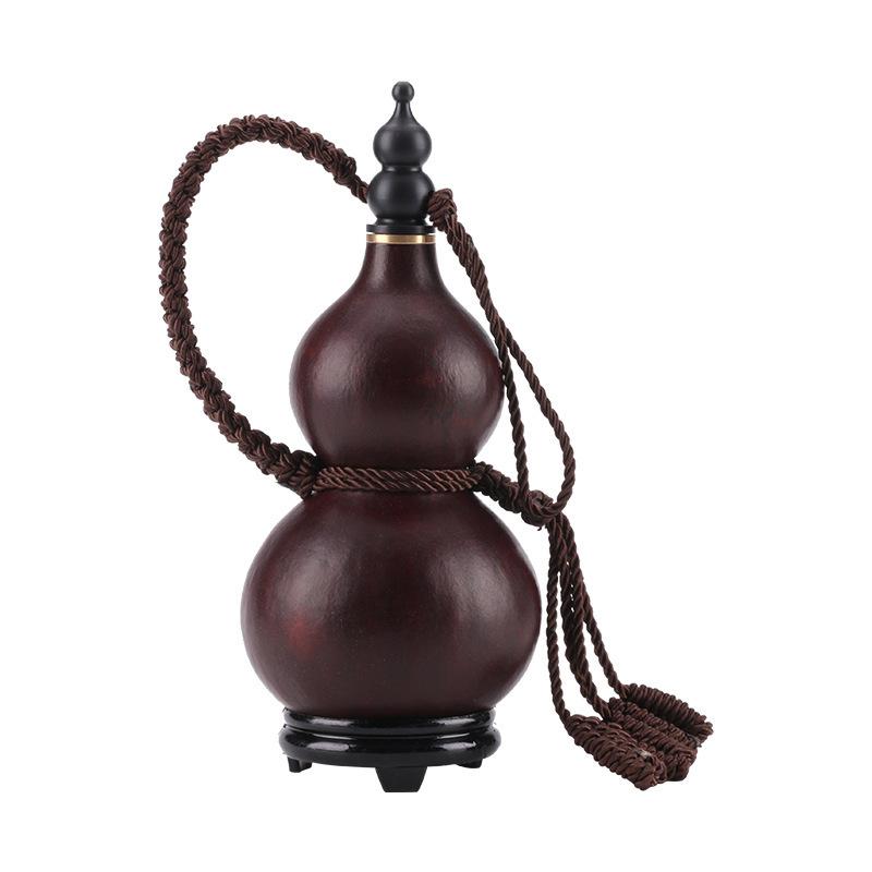 Natural Gourd Water Bottle for Wukong Cosplay Monkey King Hulu Flask Calabash Home Table Decor Chinese Pumpkin