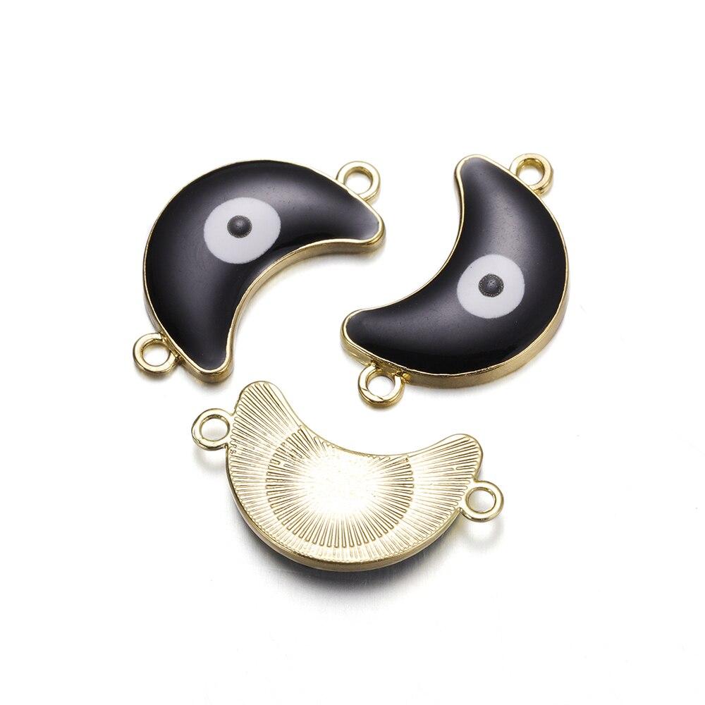 5 ks/šarže smaltované slitiny Evil Eyes přívěsek Srdce přívěsky pro DIY Náhrdelník Náramek Náušnice Přívěsky Příslušenství pro výrobu šperků