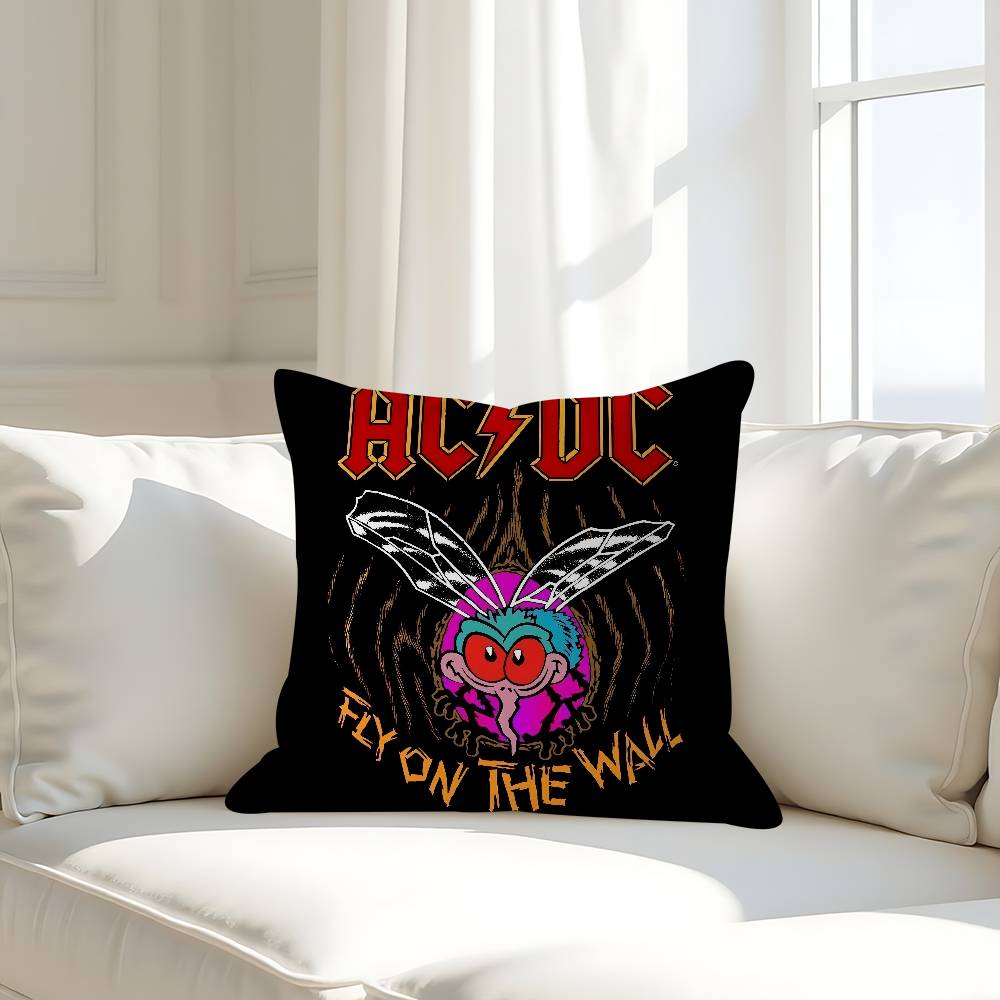 Rock Singer A-AC D-DC Band Pillowcase Toon Gift Cushion Cover Bedroom Home Sofa Chair Seat Decor Pillow Case