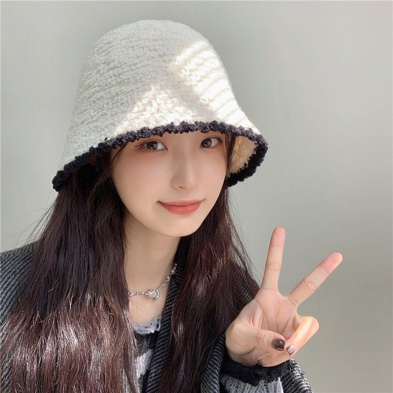 Small face retro Fair Island knitted wool hat women's autumn and winter versatile hat thermal head hat cold hat