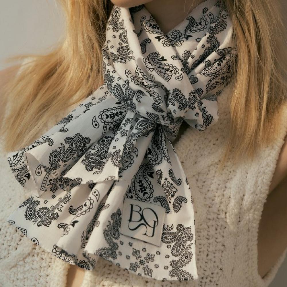 Lenço de Algodão Bb De Soli De 2 Cores Pier