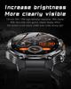 2026 AK82 Sports Smartwatch with Flashlight BT Call 1.8inch Round Screen IP68 Waterproof Fitness Tracker Smart Watch for Men