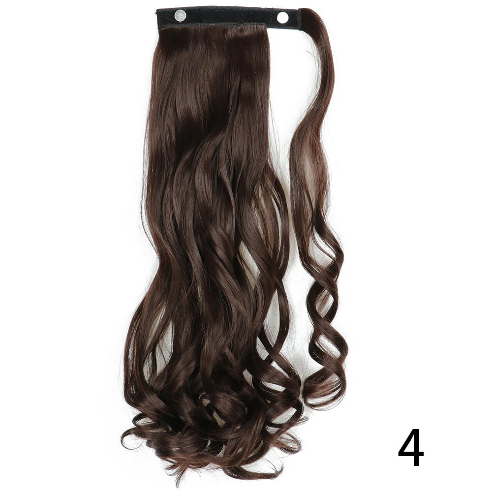 MISS WIG Women Synthetic Long Straight Ponytail Extensions Heat Resistant Hair 22 and 34 Inch Wrap Around Pony Hairpiece for Women