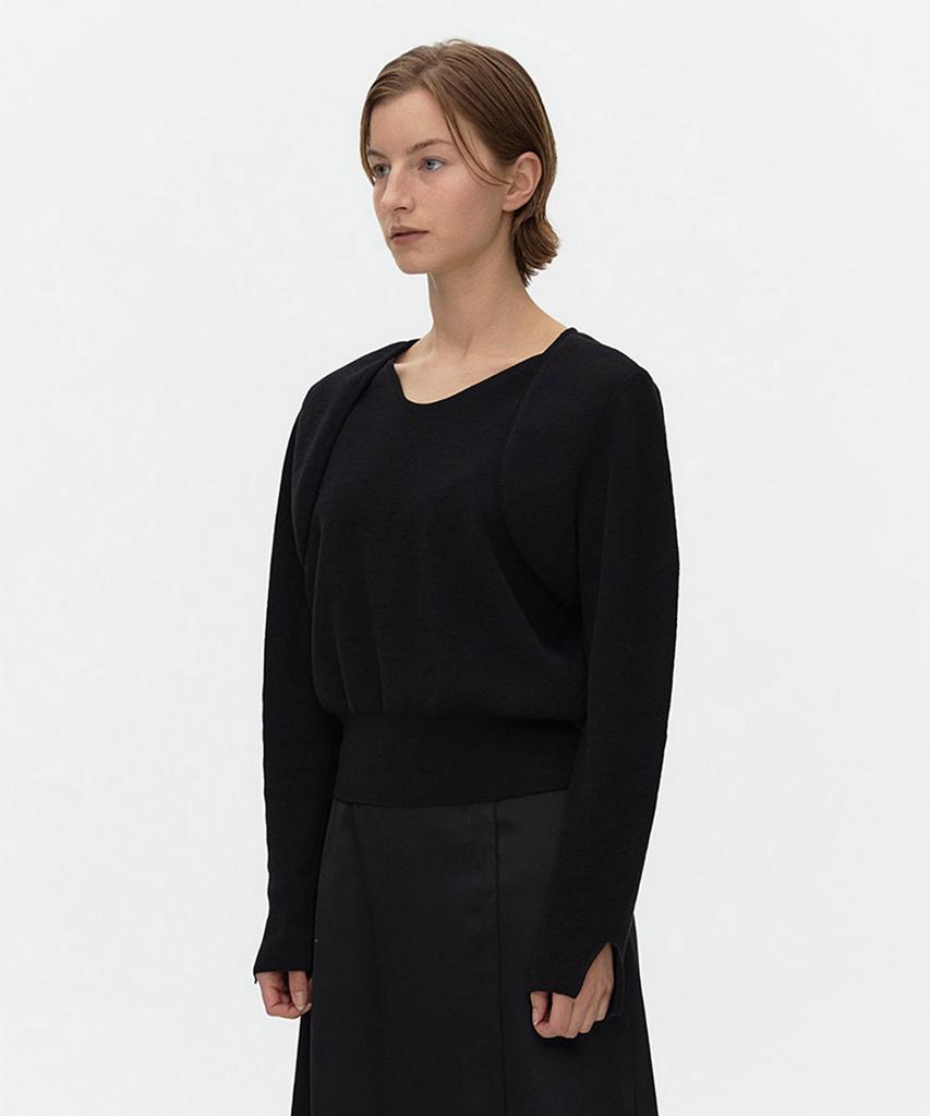 AHWE Layered Sweater_Black