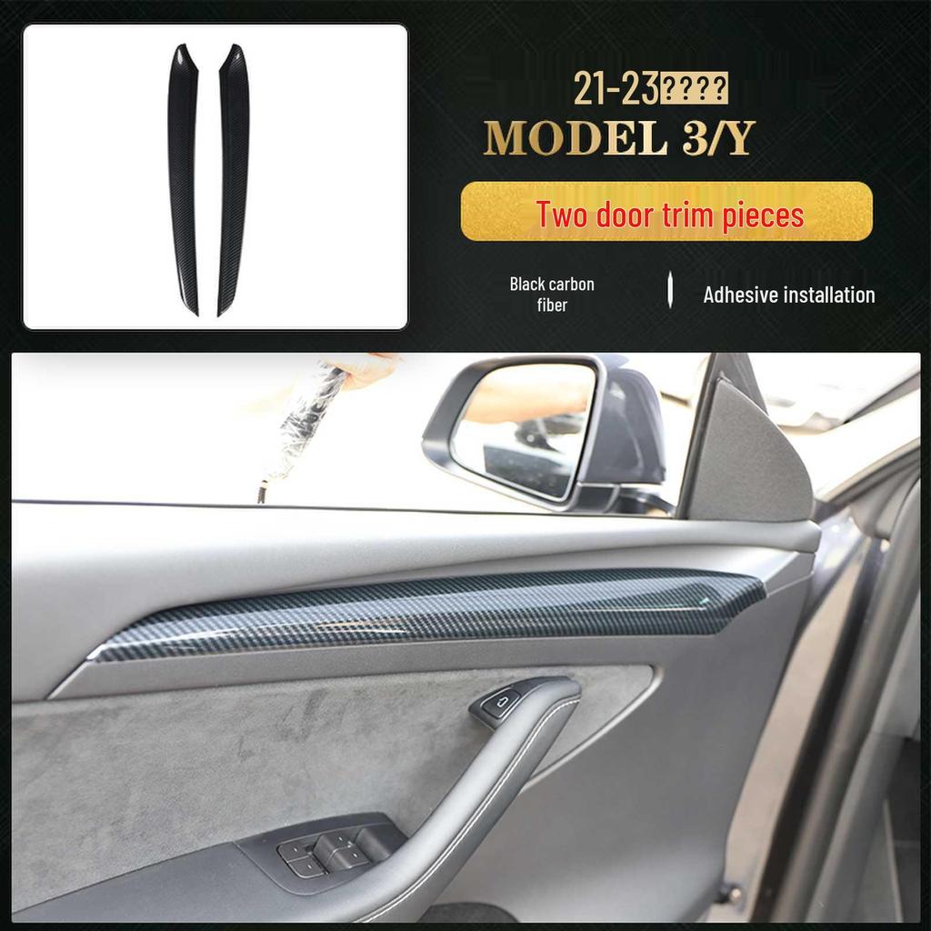 Carbon Fiber Interior for 2021-2023 Tesla Model 3/Y Steering Wheel & Console