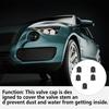 EDHUUJSI Universal Car Tire Air Valve Cap Replacement Vehicle Plastic Stem Cover Rubber O Auto Car Accessories, 5pcs