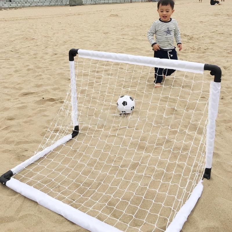 Foldable Football Goals Mini Soccer Ball Net Portable Soccer Goal Practice Soccer Net Football Outdoor Training Net