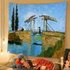 Van Gogh Oil Paintings DIY Wall Tapestry Hanging Tarot Hippie Wall Rugs Dorm Home Decor