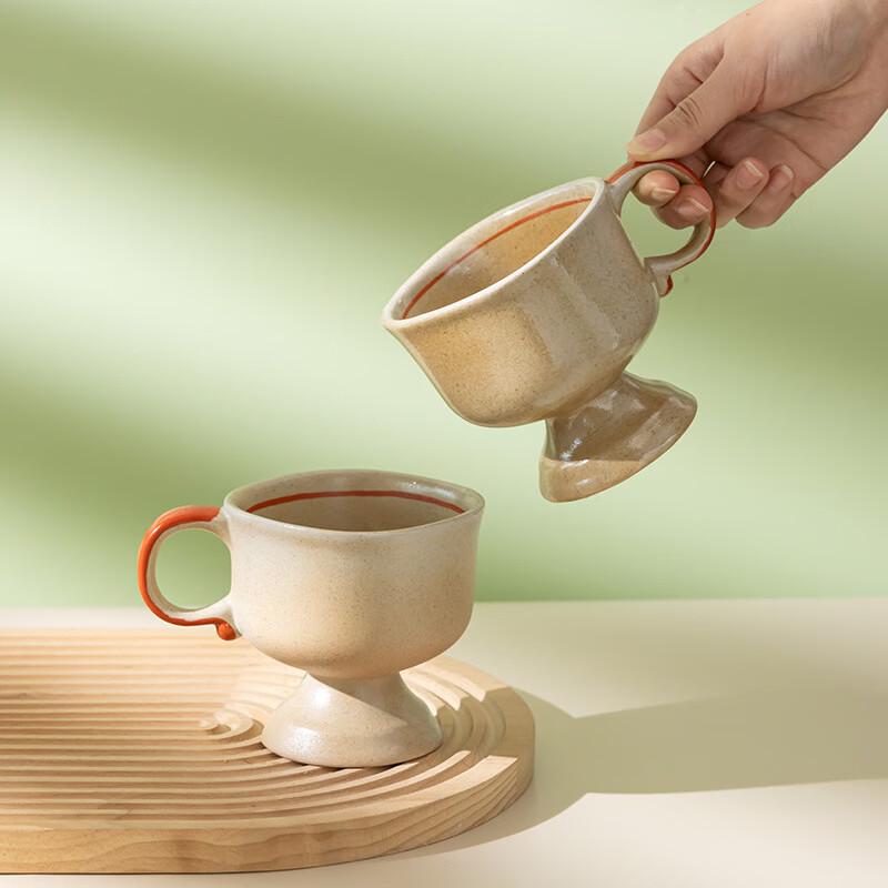 OLOEY Retro Ceramic Goblet Set