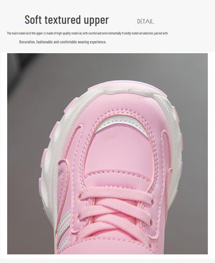 Kids' Leather Sports Shoes - Autumn/Winter New Style for Girls and Boys, Running & Casual, Toddler To Middle Child Sizes