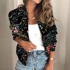 Damenmode mit langen Ärmeln, Reißverschluss, einfarbig, lässig, kurze Jacke, Mantel