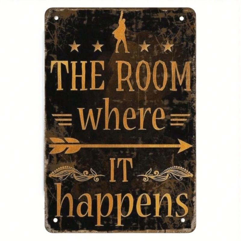 

Вінтажна металева жерстяна табличка для декору стін кухні, бару, кафе