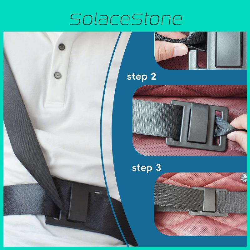 Seat Black Safety Belt Adjuster Car Accessory For Improves Comfort Driving
