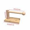 Wood Grain Desktop Tissue Stand Drill-Free Paper Towel Rack Modern Toilet Paper Holder  Bathroom