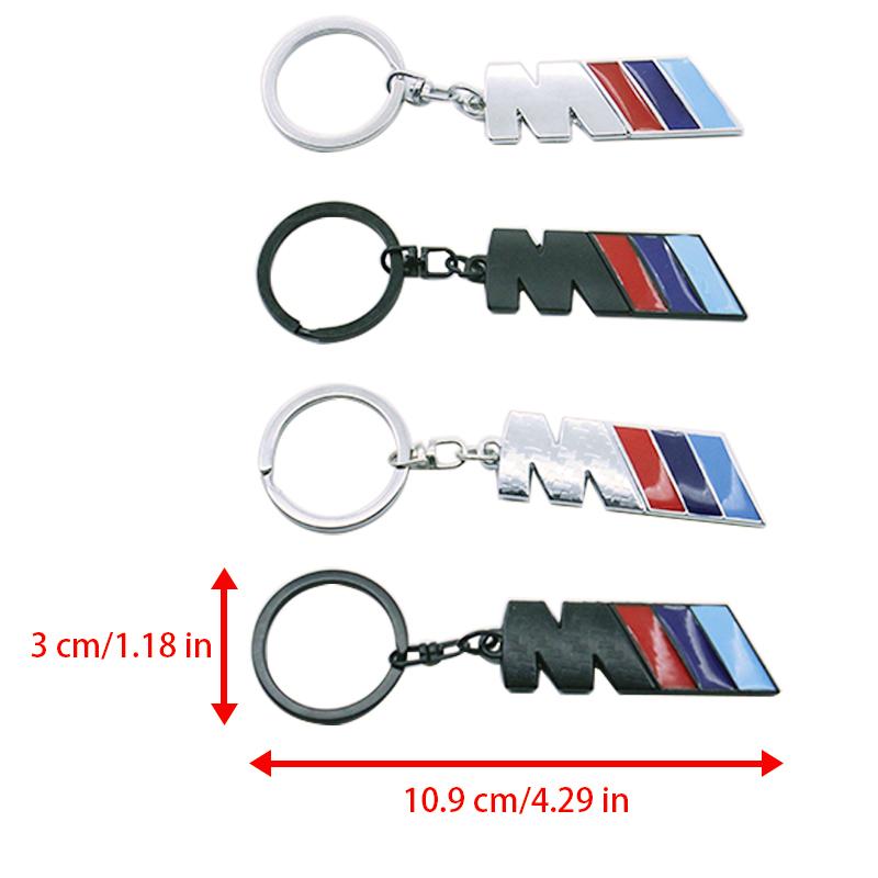 TFLB8 Car Logo Keychain Zinc Alloy Auto Key Ring Emblem Accessories For BMW M Performance E36 E60 E90 X2 X1 X3 X5 E46 E39 E70 M3 M5 M6