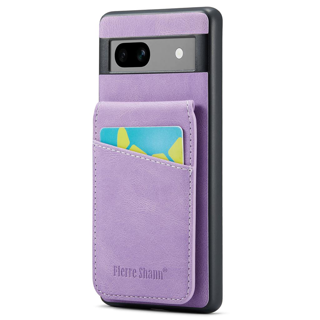 For Google Pixel 8a Cell Phone Case RFID Blocking Card Slots PU+TPU Cover