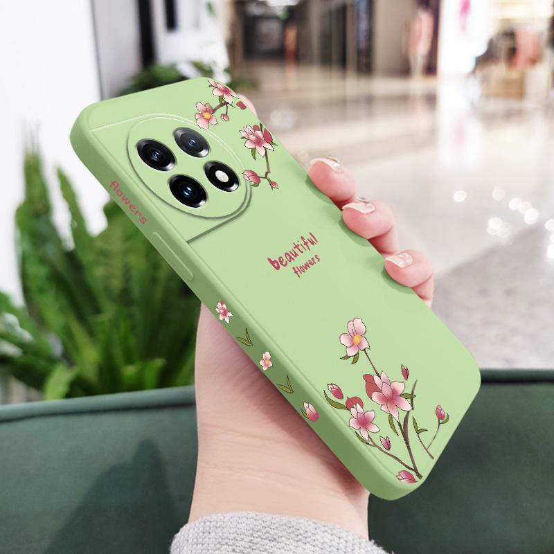 Beautiful Peach Phone Case For Oneplus 12 12R 11 11R 10 10R 10T 9R 9RT 9 8T 8 7 7T Pro 5G Liquid Silicone Cover