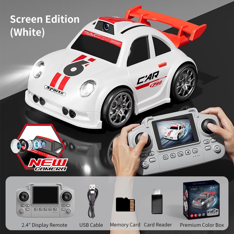 New 2026 Mini RC Car With FPV Camera Wifi With Screen Remote Control Follow Mode 2.4G Drift Car Racing RC Toy Gift For Children
