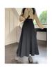 2025 High Waist Pleated A-Line Knitted Skirt for Women - Autumn/Winter Collection