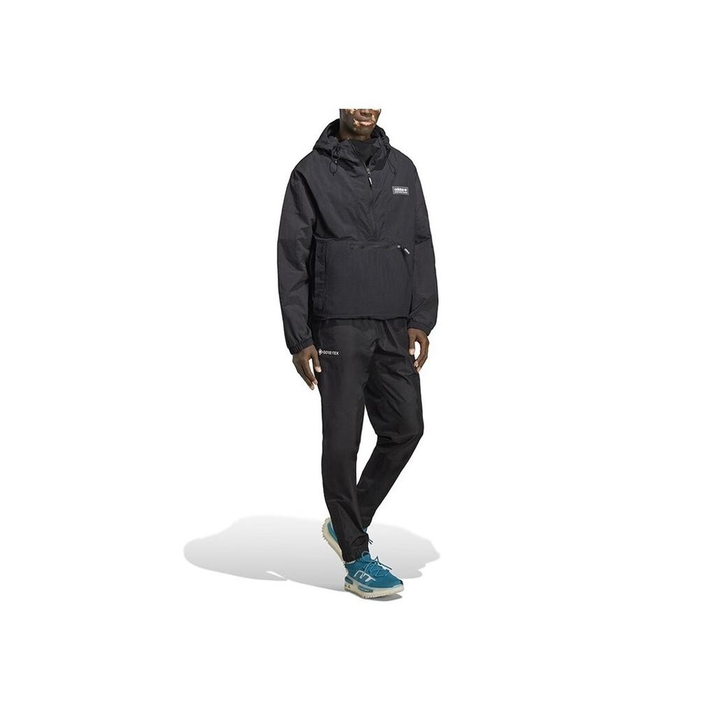 Adidas Trefoil Solid Zip Hoodie Jacket Men Jackets Black IC5641