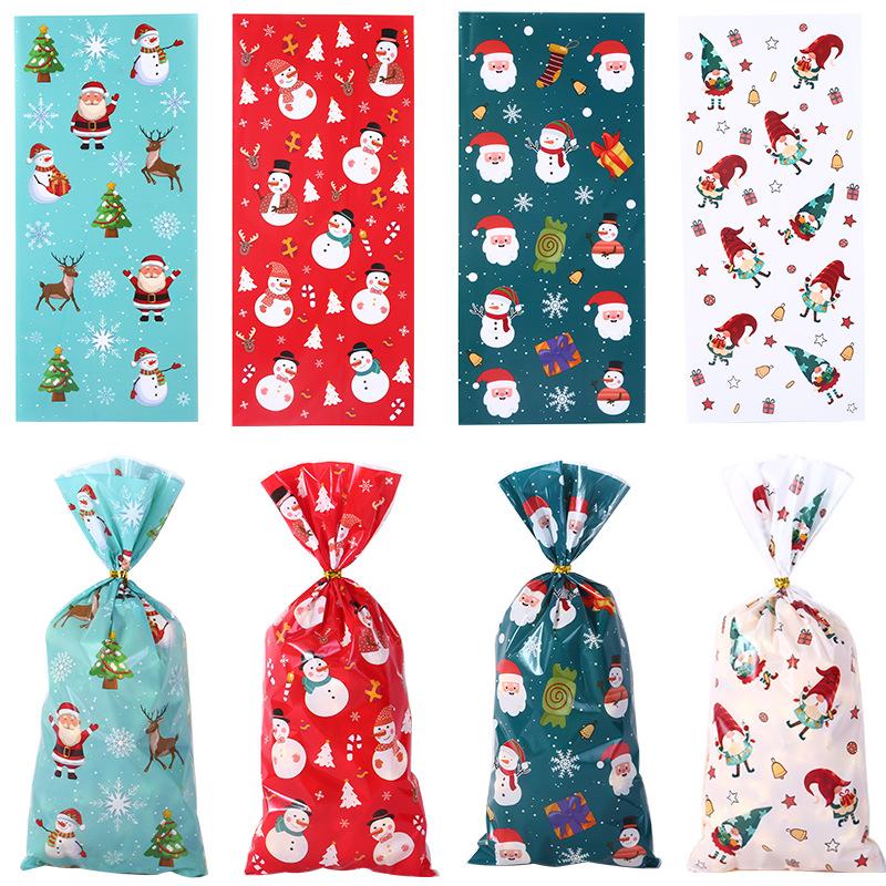 

Санта Конфеты Плоские Карманы Выпечка Лакомство Завязочные Мешки Рождественские Конфетные Мешки Детские Праздничные Принадлежности Принадлежности для Рождественской Вечеринки 50PCS